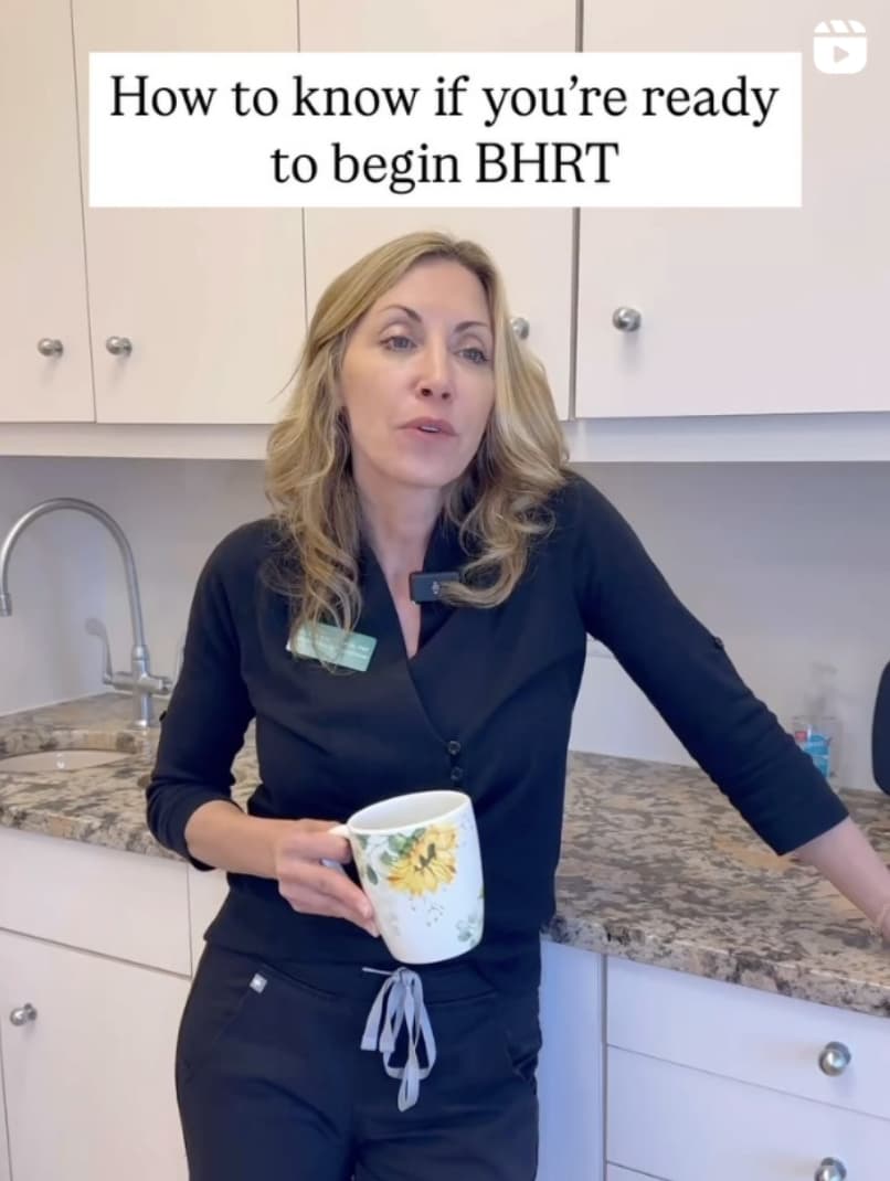 How to know if you're ready to begin BHRT Instagram Post