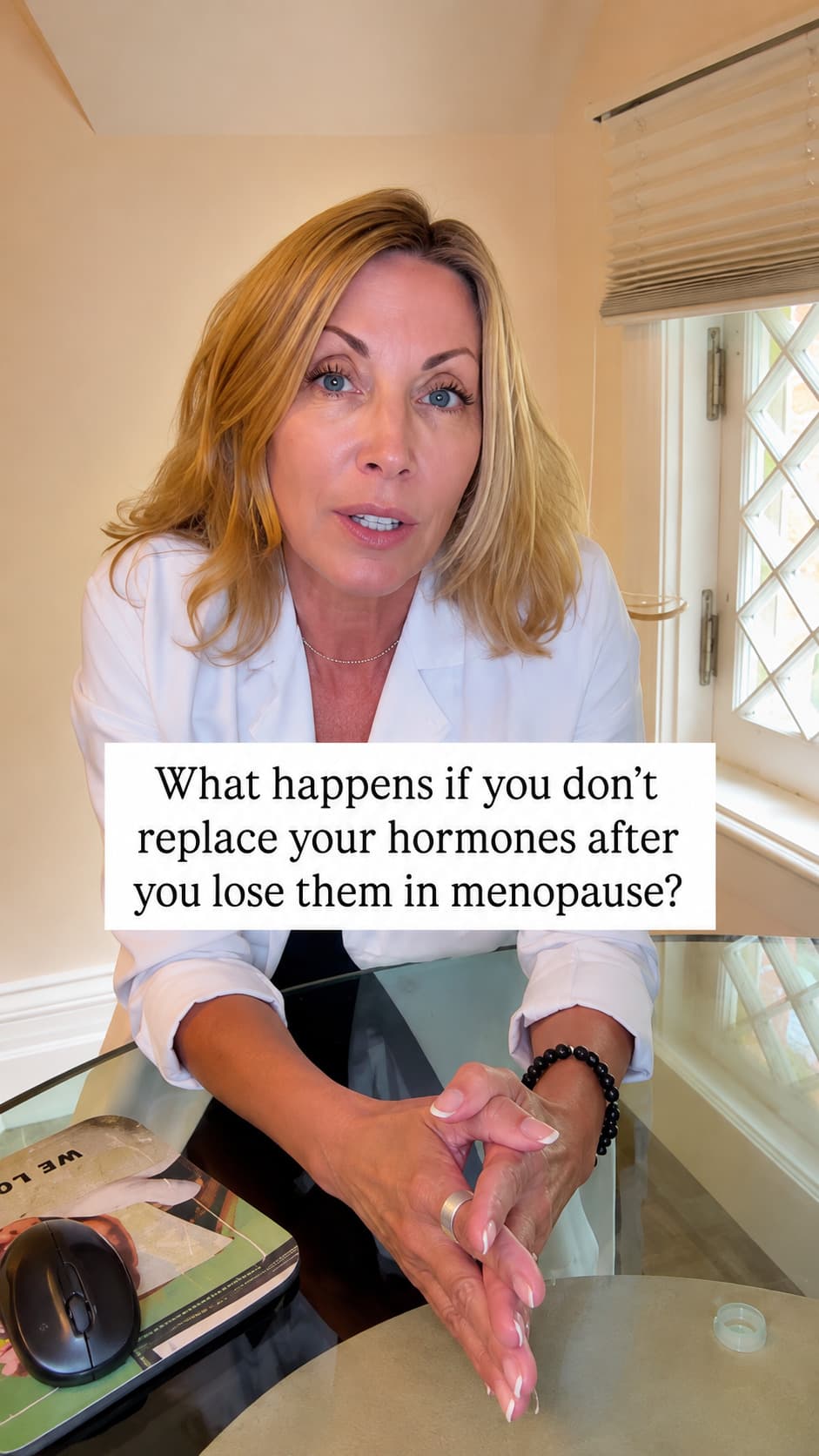 What happens if you dont replace your hormones after you lose them in menopause instagram post