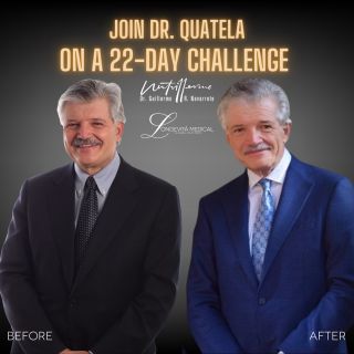 Patients have been asking for months for Dr. Quatela's secret to losing 50 pounds in 10 months. The answer is simple: it’s thanks to a total mindset change guided by Dr. Guillermo R. Navarrete of Nutrillermo.
 
Now, Dr. Quatela's regenerative medicine practice, Longevità Medical, is collaborating with Dr. Navarette to offer our patients access to his 22-Day Keto Challenge at an exclusive rate. Participants will learn how to embrace and sustain a healthy-eating routine free of sugars and processed foods.
 
Visit the link in our bio for details on the program and to sign up!
 
#diet #weightloss #weightlosschallenge #keto #intermittentfasting #22daychallenge #lifestyle #lifestylechange #nutrition #nutritionist