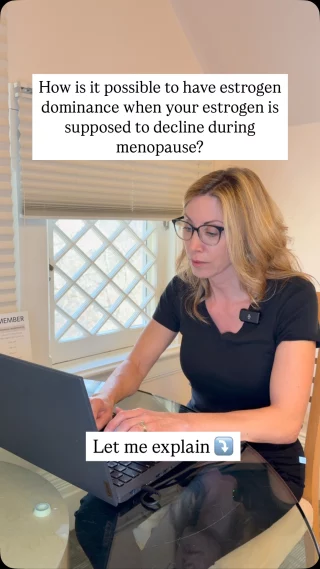 During menopause, estrogen levels do drop, but not always at the same pace as other hormones, like progesterone.

Progesterone tends to decline much faster, and when it drops too low compared to estrogen, it can lead to estrogen dominance. This imbalance can cause symptoms like bloating, irritability, and fatigue, even as estrogen levels are overall decreasing.

The good news? BHRT can help restore balance between estrogen and progesterone, alleviating symptoms and making the transition through menopause much smoother.

#menopausesymptoms #estrogendominance #hormonebalance #bioidenticalhormonereplacementtherapy #menopausesupport
